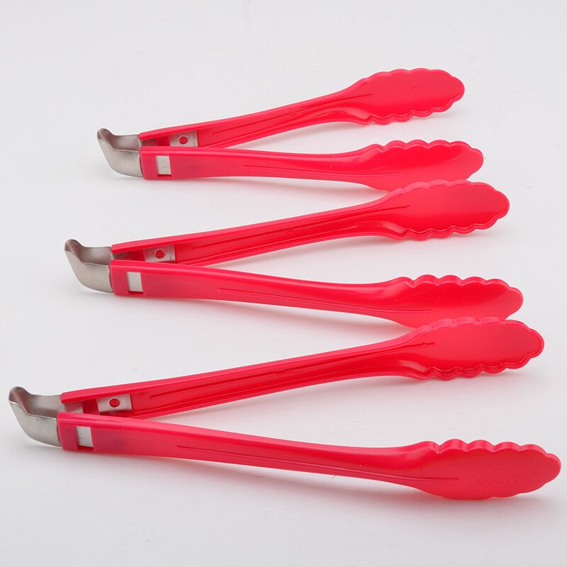 QueenTime Arylic Voedseltangen Groen Rood Fondant Taart Clip Brood Gebak Klem Vruchten Groente Salade Tong Keuken Koken Gadgets