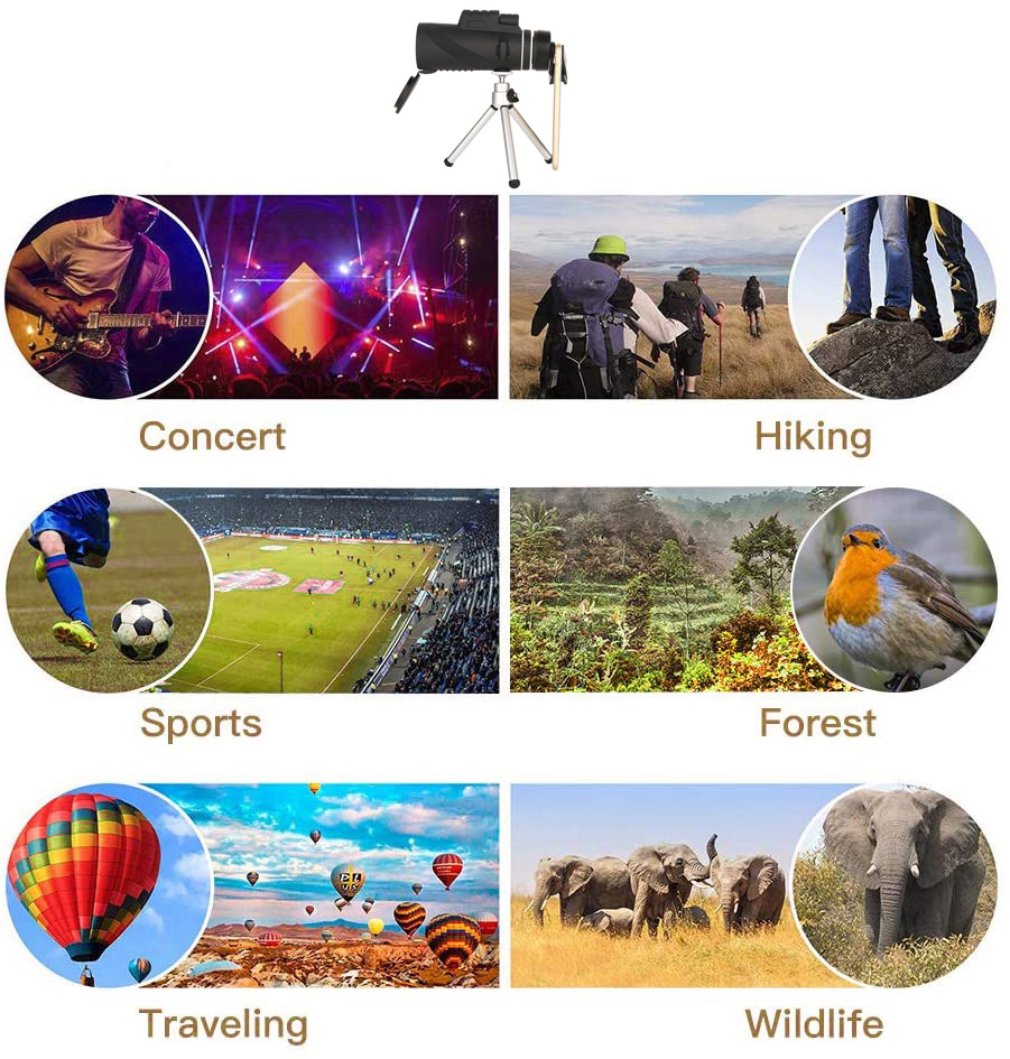 High Definition Monoculaire Telescoop Draagbare Telescoop Camera Lens Krachtige Smartphone Telescoop Pocket Telescoop