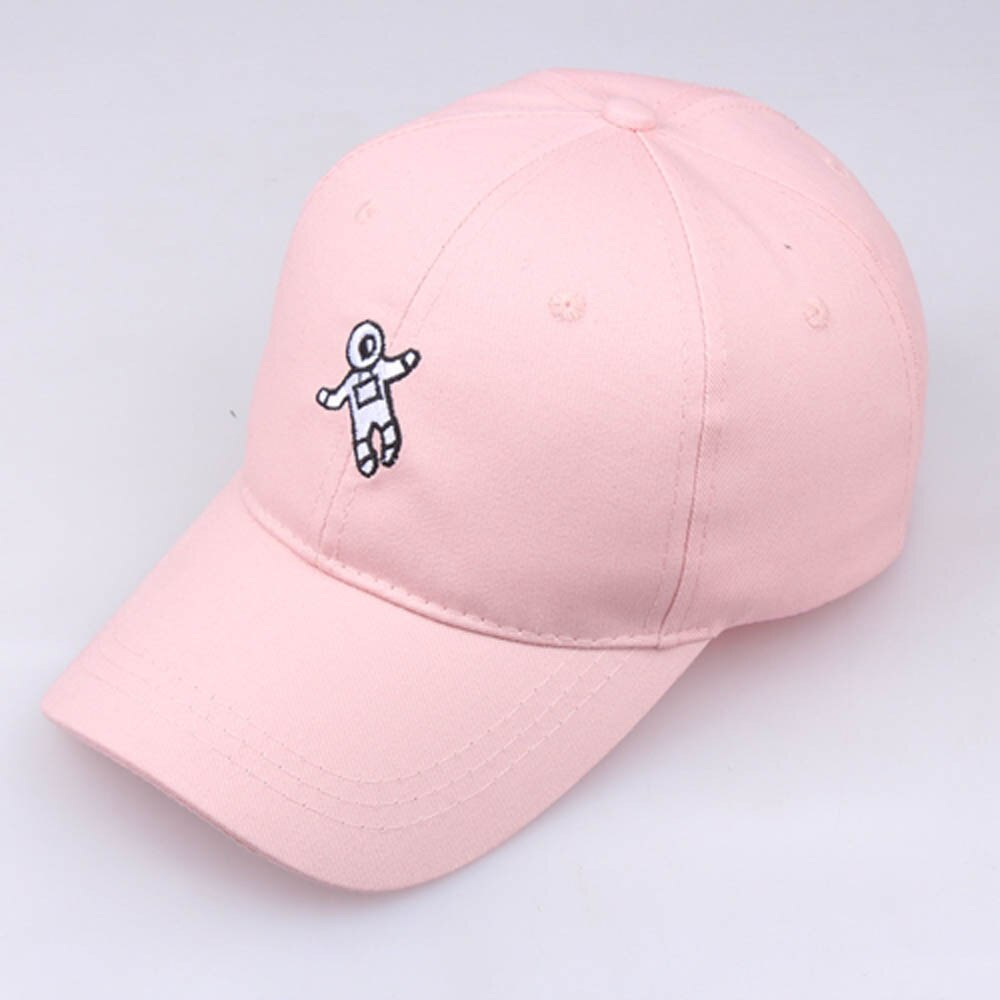 nueva Unisex sombrero de astronauta Emberoidery gorra de béisbol gorra hip-hop ajustable de Color sólido sombrero ajustable