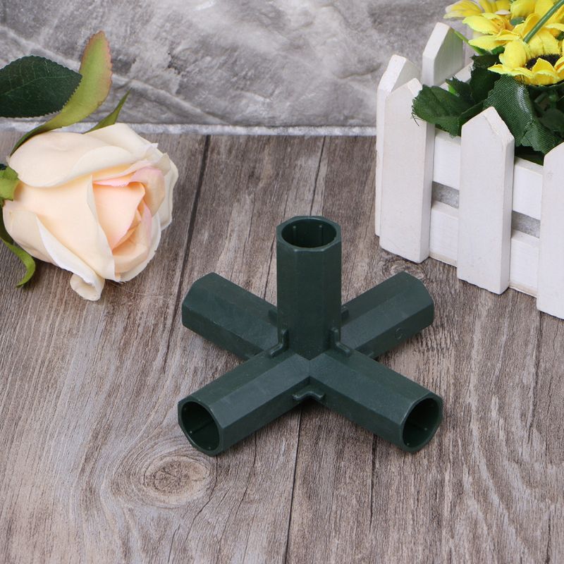 Plastic 16mm/0.63in Hose Connector Flat Right Angle 3/4/5 Ways Joint Rack Assemble Adapter Tube Parts Home Gardening Tools