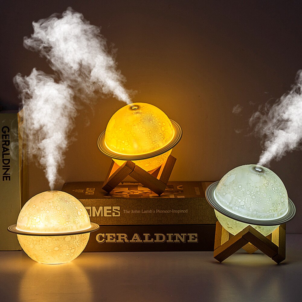 Projecteur LED en forme d&#39;étoile, diffuseur d&#39;huile essentielle et d&#39;arôme, brume ultrasonique, humidificateur, idéal pour la chambre d&#39;un enfant, idéal