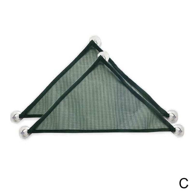 2pcs Reptile Hammock Lounger Ladder Accessory For Large Small Anole Geckos Lizards Snakes Triangle Hammock With Suction Cup: green