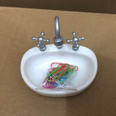 Outil pratique fournitures de bureau | Lavabo, Clipbox, pince à papier, Lavabo, siège d'évier magnétique, citerne à papier, rangement pince à papier, Lavabo bol: silver Magnetic Sink