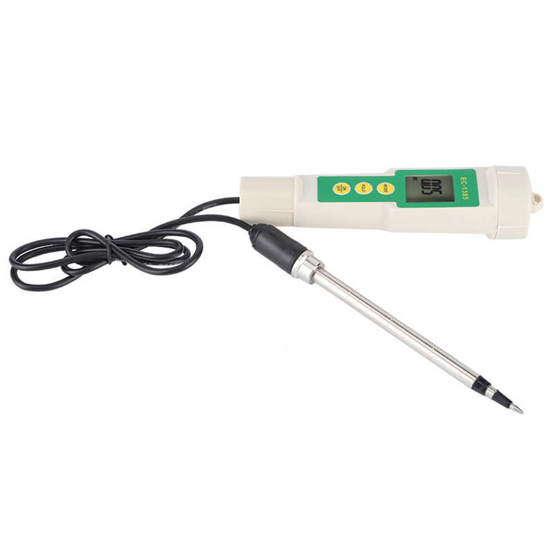 EC-3185 Portable Soil Meter EC/TDS/CF Soil Tester Salinity Meter for Agricultural Horticultural Planting PH Measuring Tool