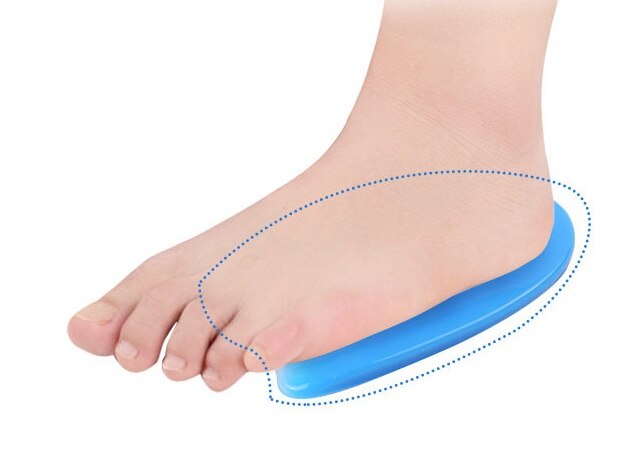 1Pair Foot Pain Relief Silicone Gel U-Shape Plantar Fasciitis Heel Protector Heel Spur Cushion Pad Shoe Insert Insole Men Women