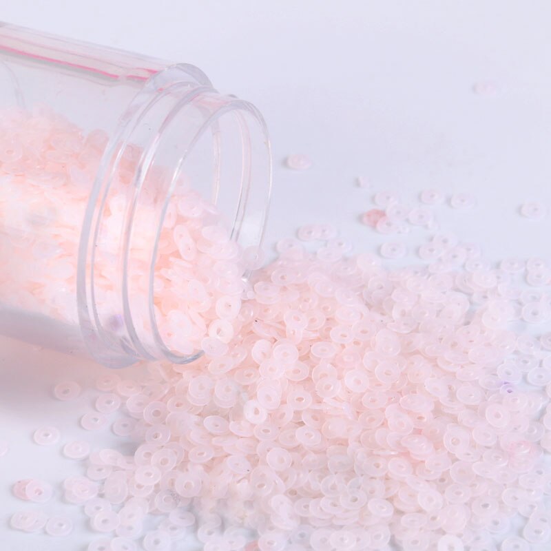 4000 stuks/partij 2mm matten pailletten platte ronde losse pailletten pailletten naaien bruiloft knutselen, nagelverzorging, nachtclubjurk accessoire: Mat lichtroze
