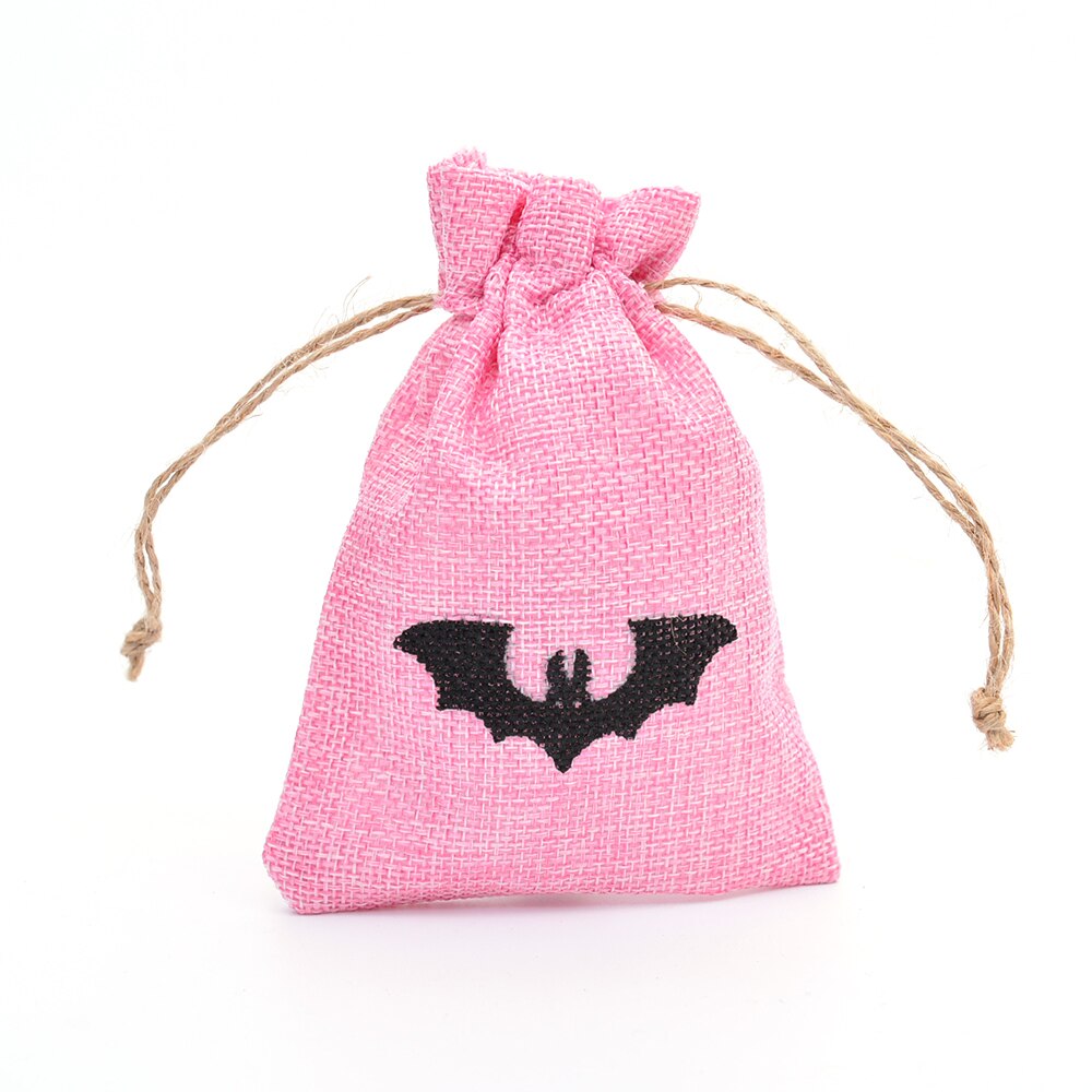 Petit sac de petites friandises de mariage en toile de jute en Jute, avec cordon, pour bonbons, bijoux, café, décor de noël,: VIOLET