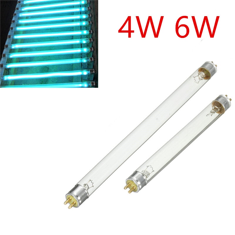 4w 6w t5 uv lysrørspærelampe vandtæt uv-udskiftning af damtank klar bakteriedræbende sterilisatorlampe  ac220v