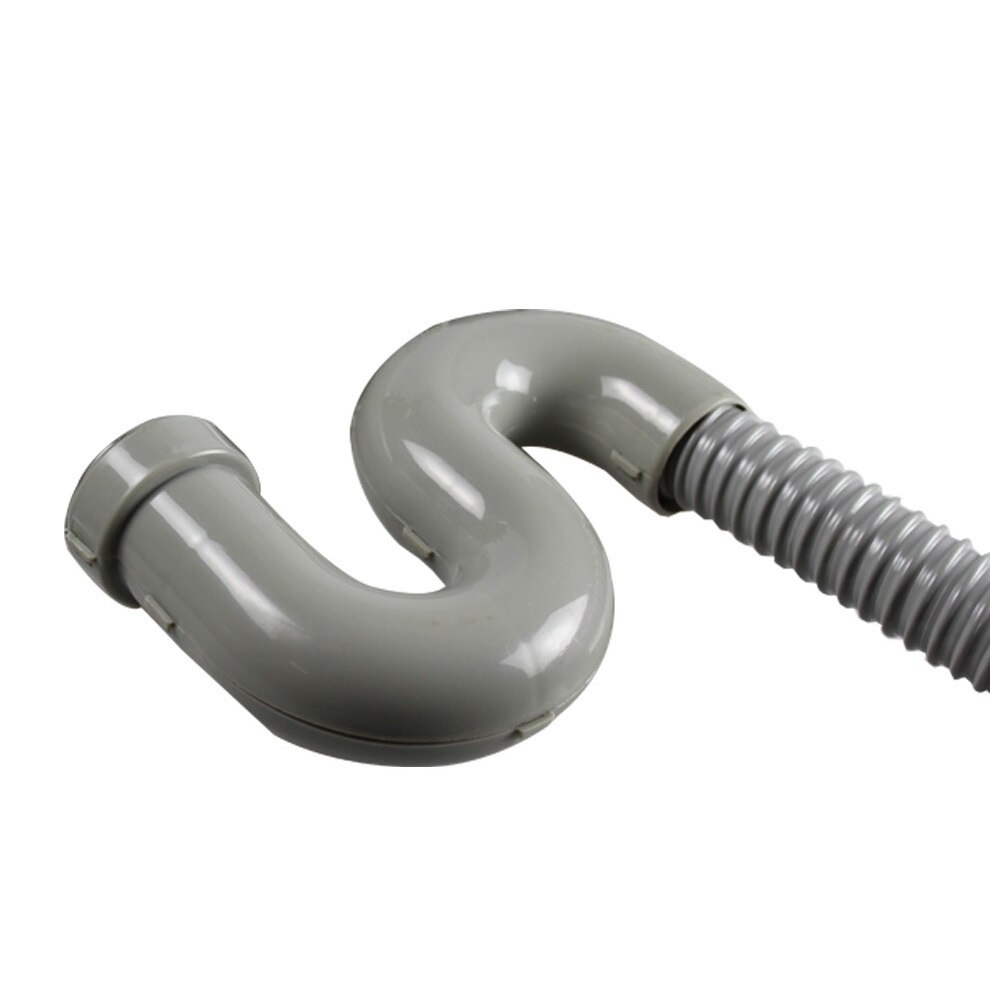 Kitchen sink single sink drain pipe S shape drain pipe G1.5 inch Interface downpipe ABS hose
