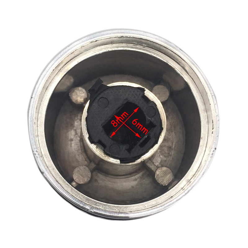 1PCS Gas BBQ Grill Stove Control Knob Handle Metal with Chrome Plated Rotary Switch Gas Appliance Valve Temperature Knobs