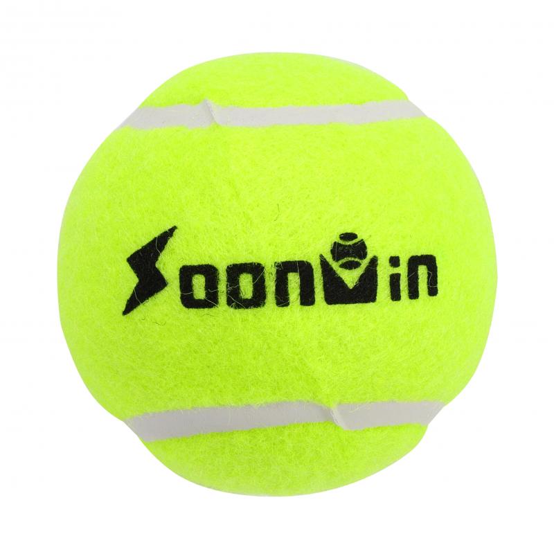 3Pcs Rubber Tennis Ball High Resilience Durable Tennis Practice Ball for School Club Competition Training Exercises: Default Title