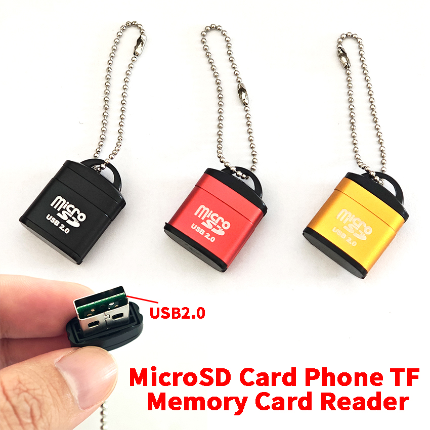 Usb 2.0 micro sd tf-kortläsare, miniminnesadapter för bil, högtalare för bärbar dator, musikuppspelningskonverterare, expansionskort för lagring
