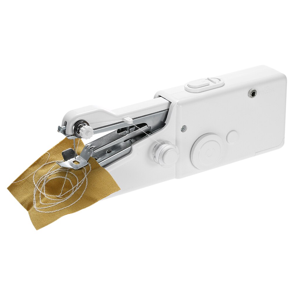 Portable Handheld Electric Sewing Machine Battery Operated Household Cordless Quick Stitch Tool for Fabric Cloth Toy Crafts