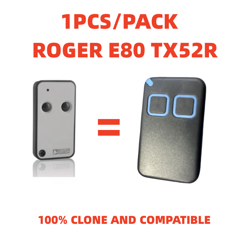 ROGER Remote H80 TX22 E80 TX54R TX52R M80 TX44R Remote Garage Door Opener Barrier Gate Control ROGER Remote Control 433.92Mhz: WHITE
