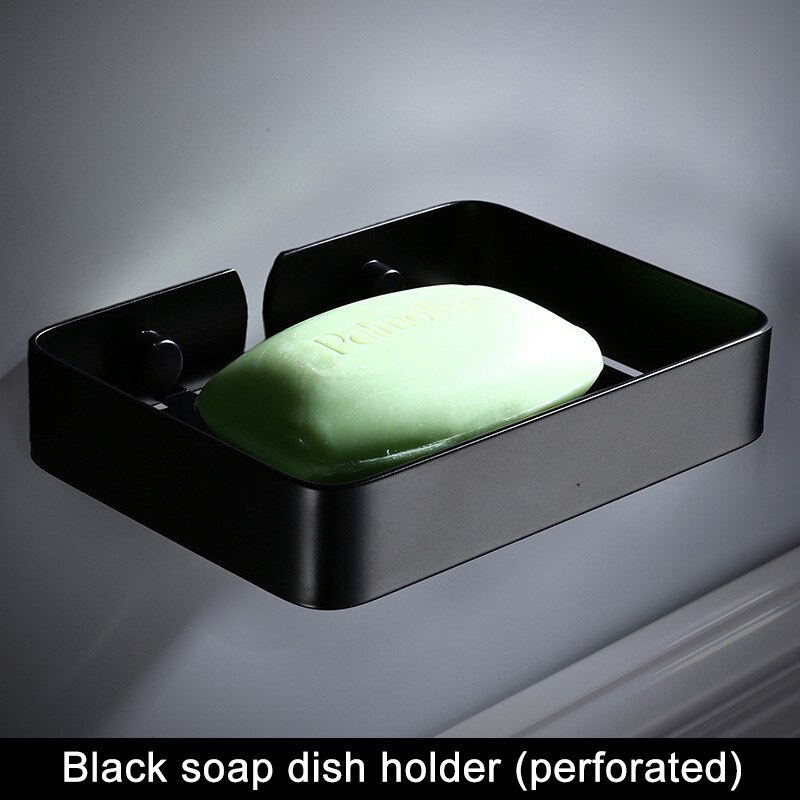 Mydelniczka 304 mydelniczka ze stali nierdzewnej mydelniczka mydelniczka tacka robić przechowywania akcesoria robić łazienki akcesoria łazienkowe: czarny