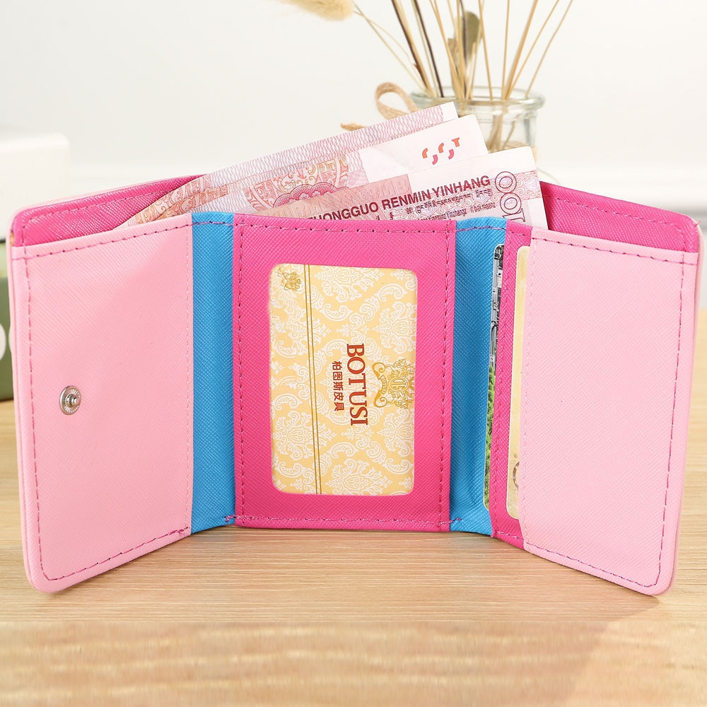 Women Tassel Short Wallet Women Simple Cat Short Wallet Coin Purse Card Holders Handbag Package MAR22