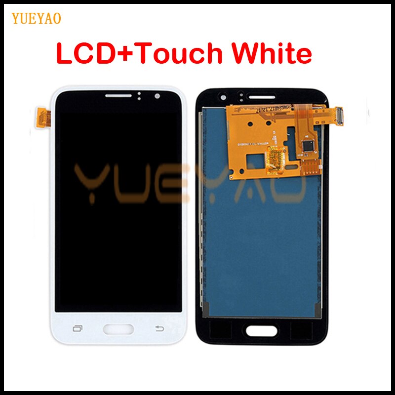 Adjust Brightness LCD For Samsung Galaxy J1 J120 J120F J120M J120H J120FN LCD Display Touch Screen Digitizer Assembly: White NoGift