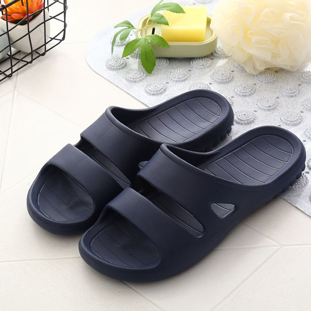 Mannen Douche Zwembad Slippers Zachte Ultra Comfortabele Lichtgewicht Bad Slippers Thuis Slippers