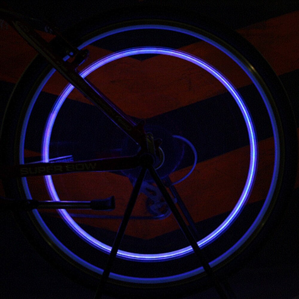 2Pcs Led Ventiel Licht Auto Accessoires Fiets Car Auto Waterdicht Jeugdige Fietsen Oefening