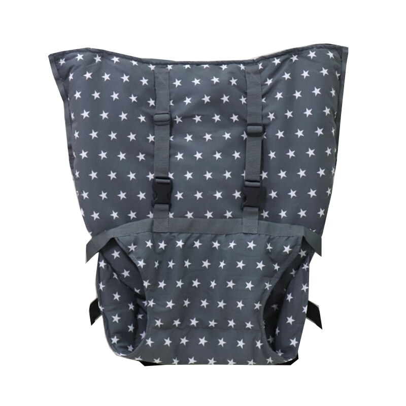 Draagbare Kinderstoel Veilig Seat Harness Peuter Hoge Booster Seat Cover Riem K92D: Grey stars