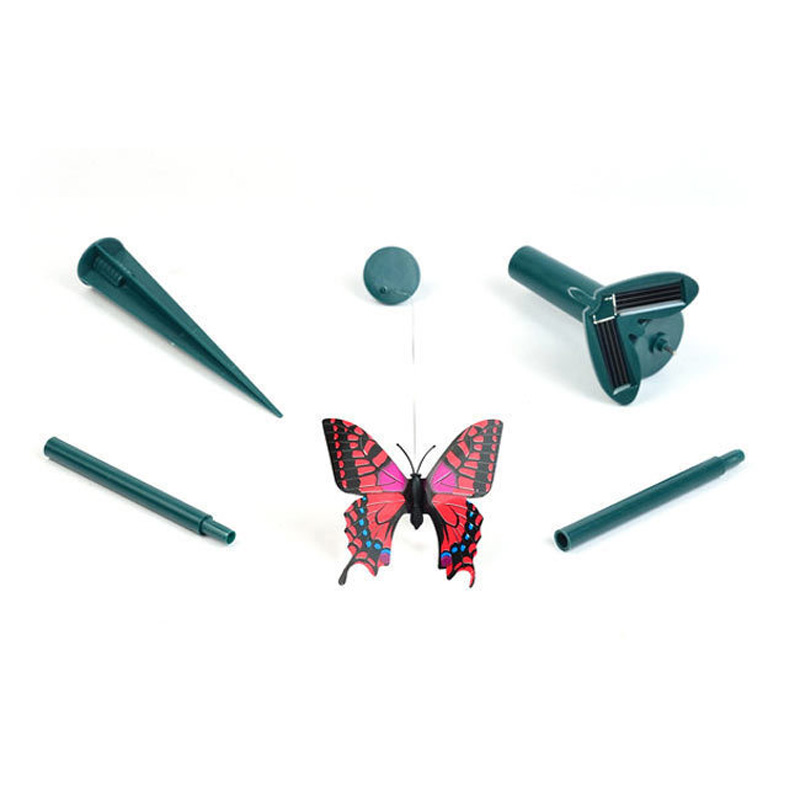 Tuin Solar Power Butterfly Path Bloempot Fladderende Patio Outdoor Decoratie