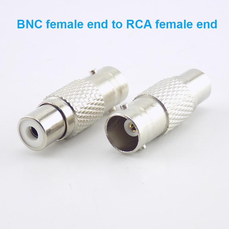 1Pcs Bnc Rca Male Female Naar Bnc Rca Mannelijke Vrouwelijke Adapter Plug Coax Kabel Video Audio Draad Converter Connector voor Cctv Camera W1: Roze