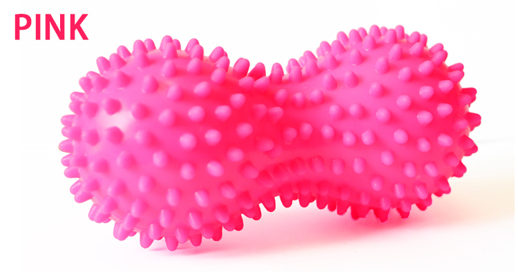 PVC Peanut Spiky Ball Massage Acupoint Grip Ball Pointed Nail Fascia Yoga Ball Fitness Ball Inflatable Hedgehog Ball: Auburn