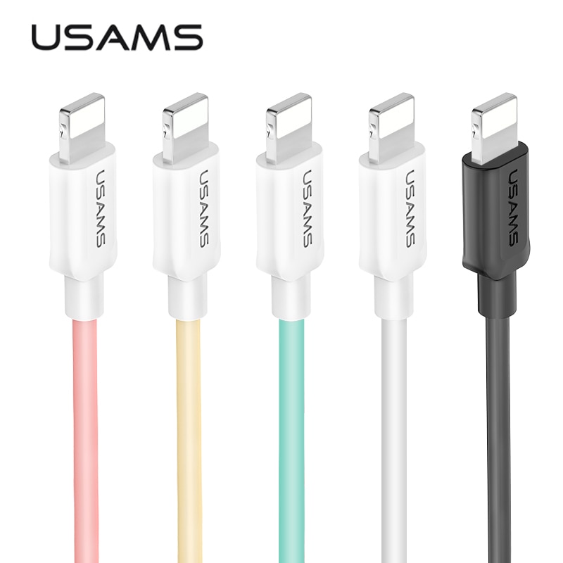 USB Kabel Voor iPhone 7 Kabel, USAMS 2A Snel Opladen voor iPhone X 8 7 6 6s plus 5s 5 SE Datum Kabels charger voor verlichting kabel