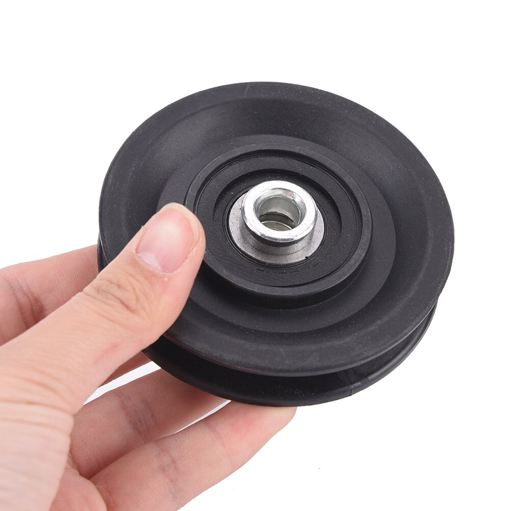 90mm slijtvaste nylon lagers katrol wiel kabel sportschool fitnessapparaat onderdeel universeel zwart