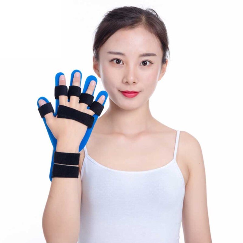 Ortotisk träning finger skena fingerplatta finger handled rehabilitering tränare stroke hemiplegi paraplegisk handfixering