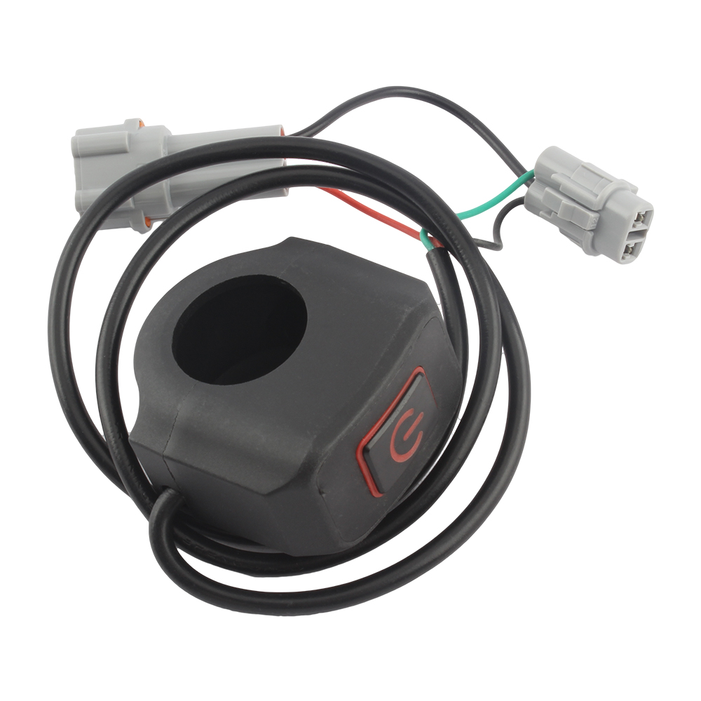 Interruptor de Faro de Motocross para motocicleta, montaje de manillar de Control modificado para luz LED de 22mm, piezas modificadas Surron: Rojo