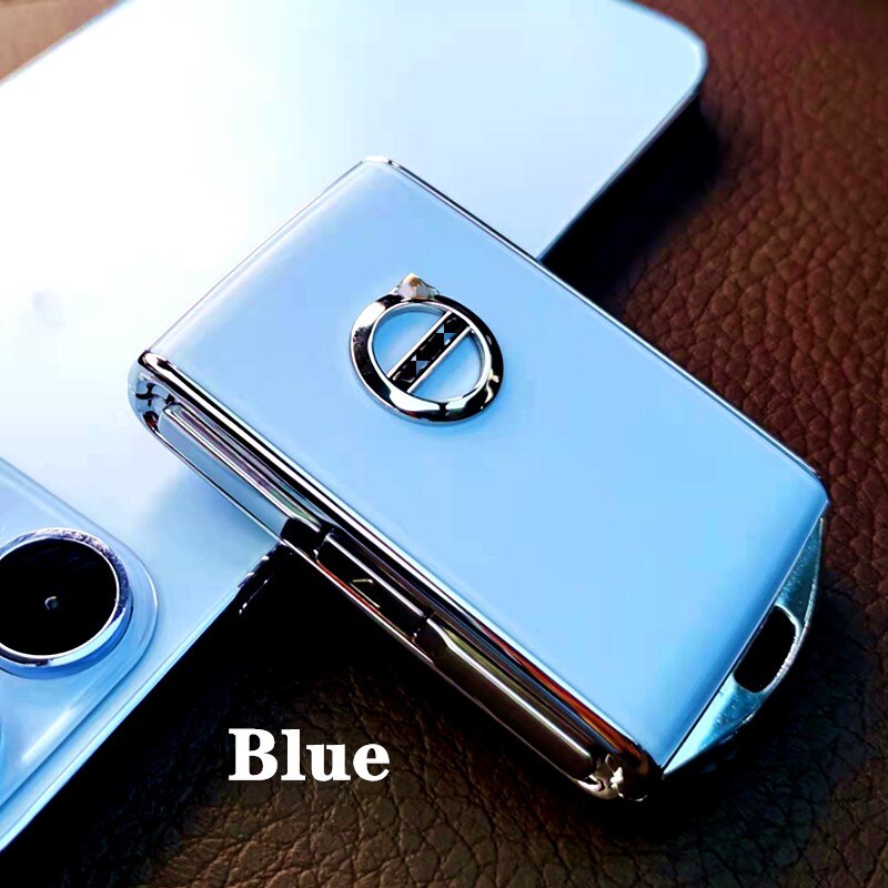 1pc Car Key Modification Case Refit Acrylic Car Key Shell Replacement for for Volvo S90 S60 XC60 XC90 XC40 V60 V90: Blue