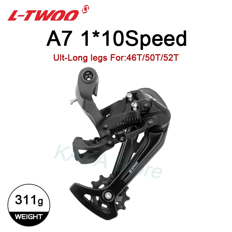 LTWOO MTB Bike Rear Derailleurs A7 10-speed Bicycle Trigger 10V Shifter Derailleurs Display for SRAM SHIMANO: 10S A7 RD(Max 52T)