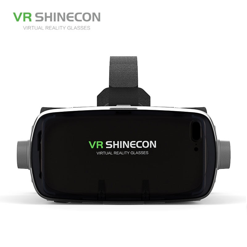 VR SHINECON G07E 3D VR, casque avec écouteurs pour téléphones intelligents Android iOS de 4.7 à 6.0 pouces