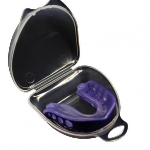 1Pc Tanden Protector Mouth Guard Beschermende Brace Voor Volwassenen Basketbal Boksen: Purple C