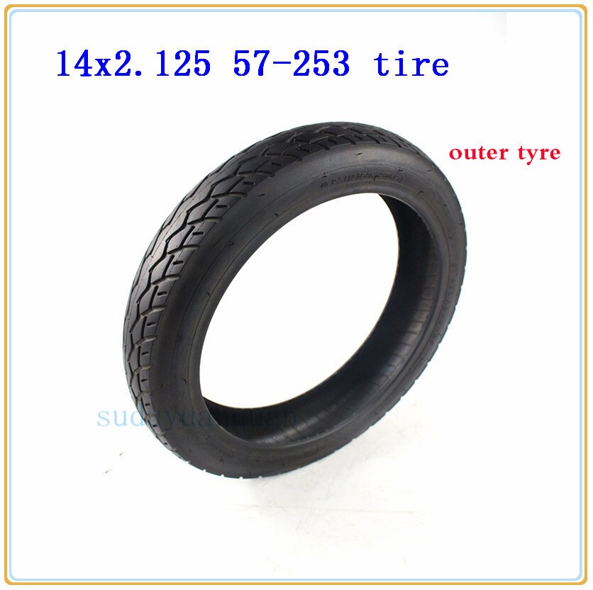 57-253 tube 14x2.125 tire fits for Folding electric bicycle, children's bicycle,e-Bike 14*2.125 tyre inner tube 14'' wheel tyre: outer tyre
