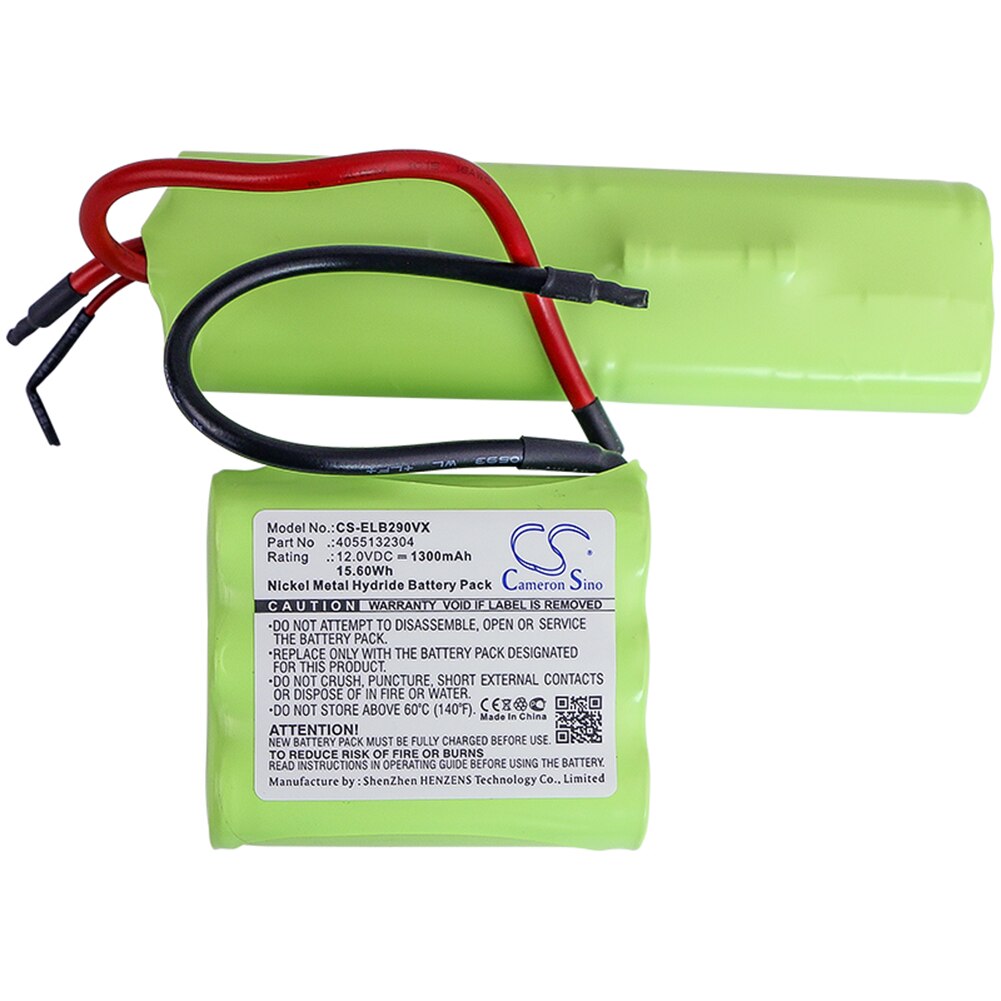 Cameron Sino Vacuum Battery - 12V/1300mAh - Replacement for AEG 9.00165577900165 E + 89