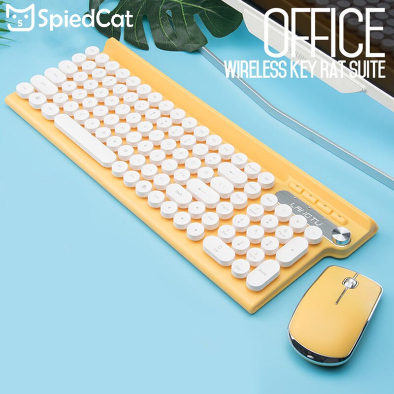 2.4G Wireless Keyboard Mouse Combos 2400dpi Ultra Thin Full-size Keyboard Computer PC Accessories Rechargeable Wirelss Mouse