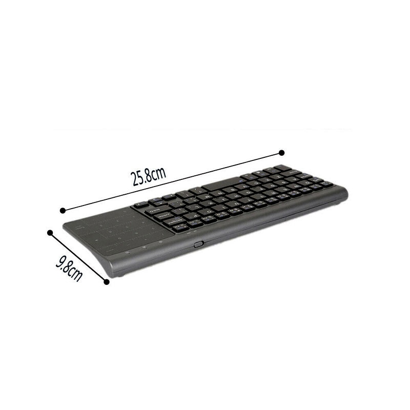 Zilver 2.4 Ghz Wireless Keyboard Mini Multimedia Toetsenbord Voor Notebook Laptop Desktop Pc Tv Kantoorbenodigdheden Computer Randapparatuur