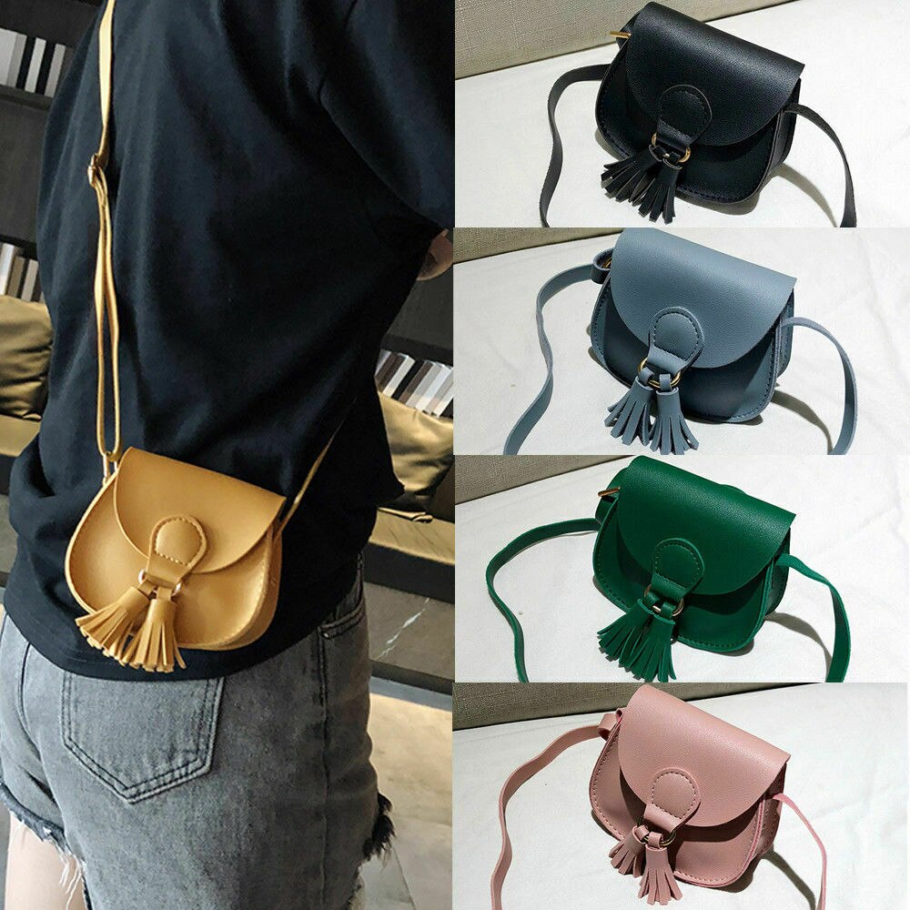 7 Colors Newest Children Girls Small Shoulder Bag Kids Sweet PU Leather Waist Bag Crossbody Handbags