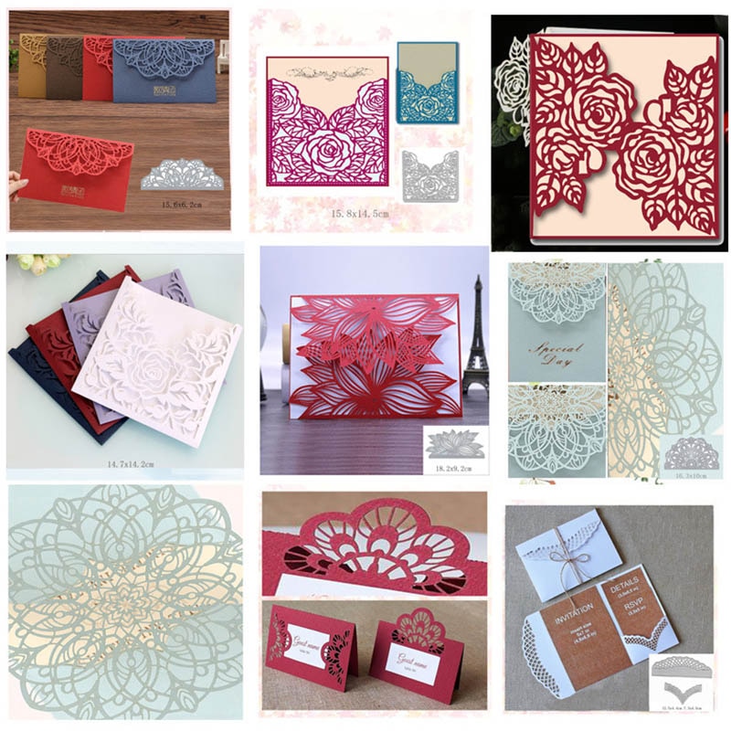Card Making Cutting Dies Wedding Invitation Die Valentine's Day Decoration Metal Stencil DIY Scrapbooking Photo Album Decor