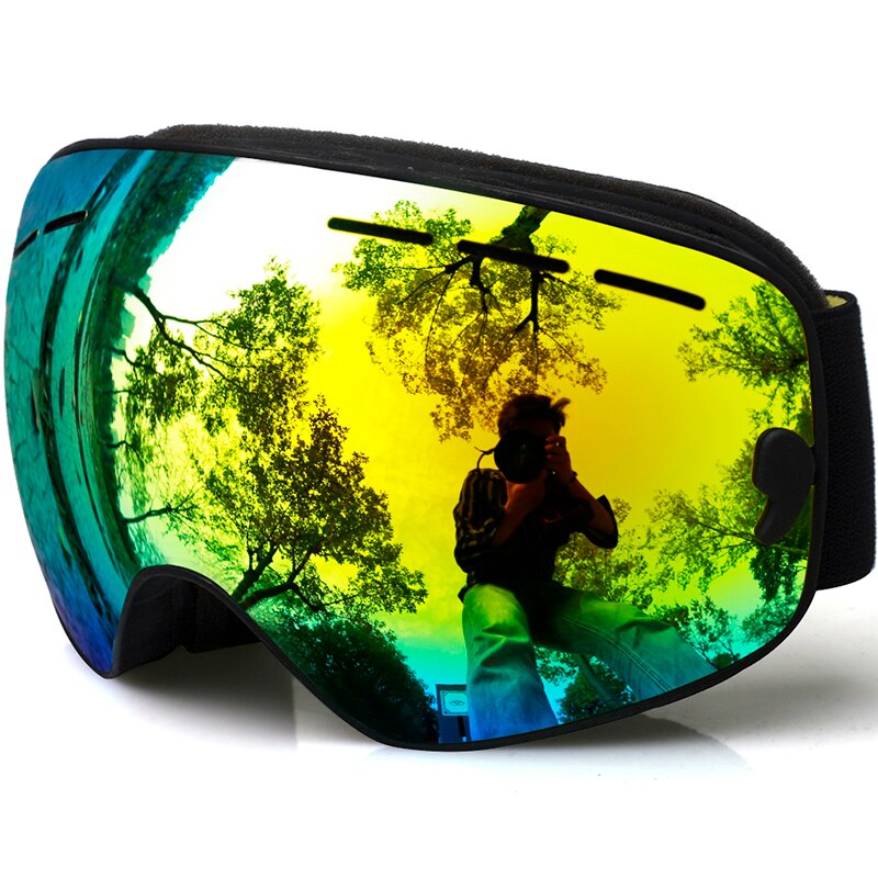 Óculos de esqui para crianças, óculos para meninos e meninas, proteção uv/neve, multi cores/duplo, anti-neblina, snowboard, ski