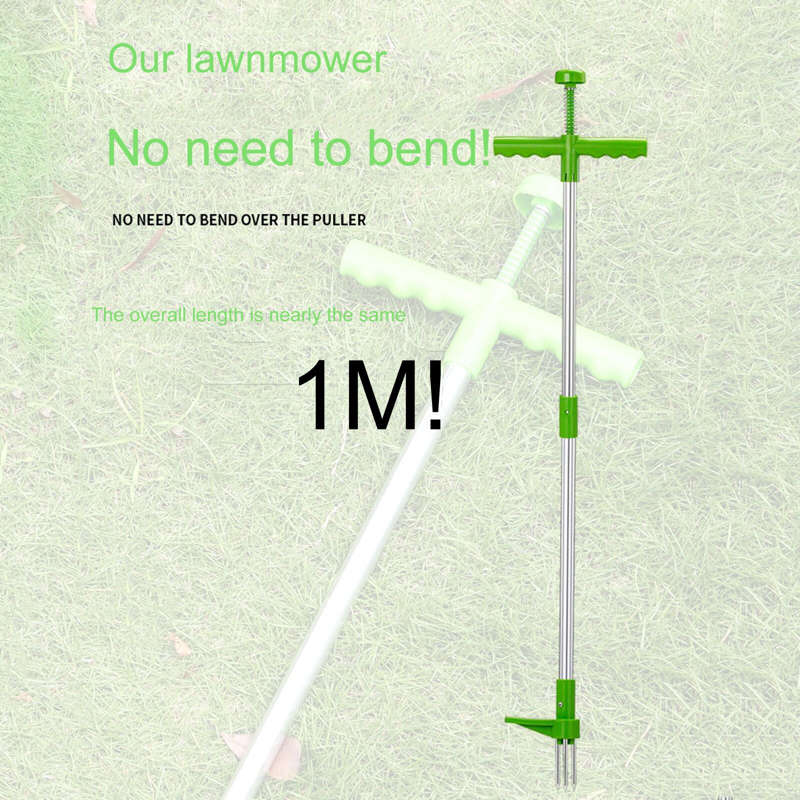 Claw Root Remover Outdoor Killer Tool Portable Garden Lawn Long Handled Aluminum Puller Removable With Foot Pedal