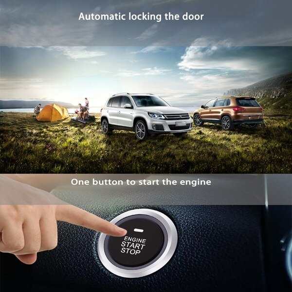 Universal Car Engine Start Stop Push Button System Auto Start-Stop Button Car Alarm Remote Engine Ignition Start Button