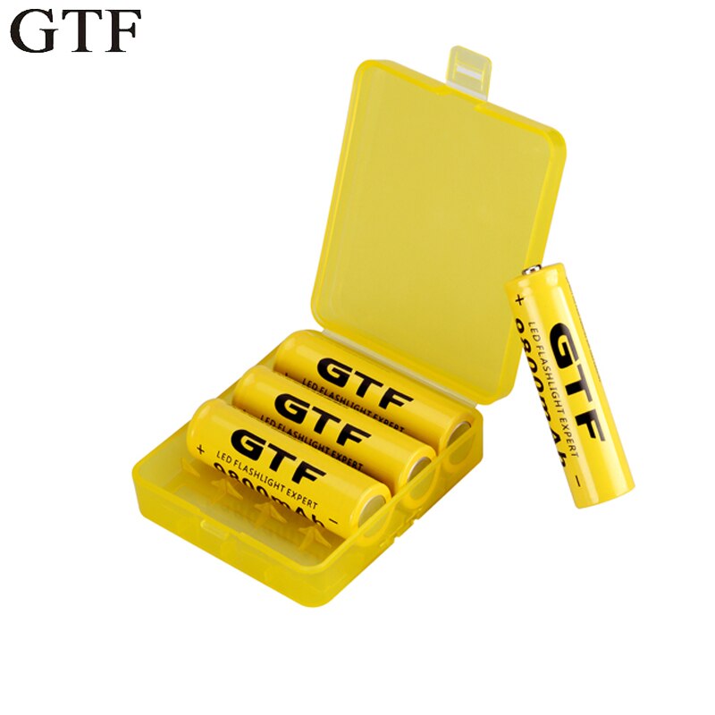 GTF 18650 Battery Storage Box Case for 4 x 18650 Batteries Store Boxes Holder Transparent Container 18650 Battery Box
