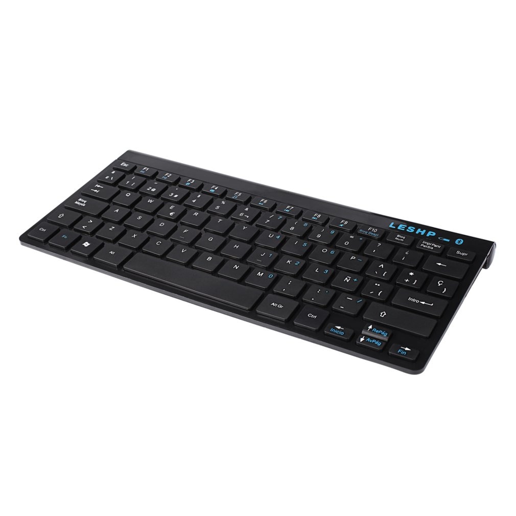 LESHP Universal Compact Durable Slim Portable Wireless 3.0 Keyboard With Built in Rechargeable Battery