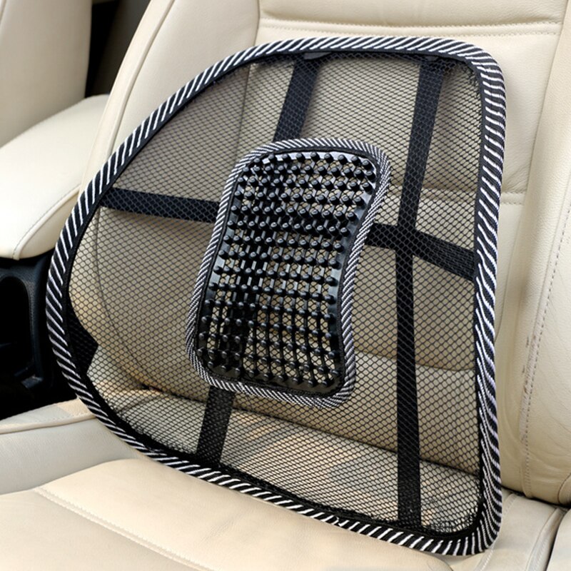 Car Seat Office Chair Massage Terug Lendensteun Mesh Ventileren Kussen Black Mesh Terug Lendensteun Kussen Voor Auto Driver