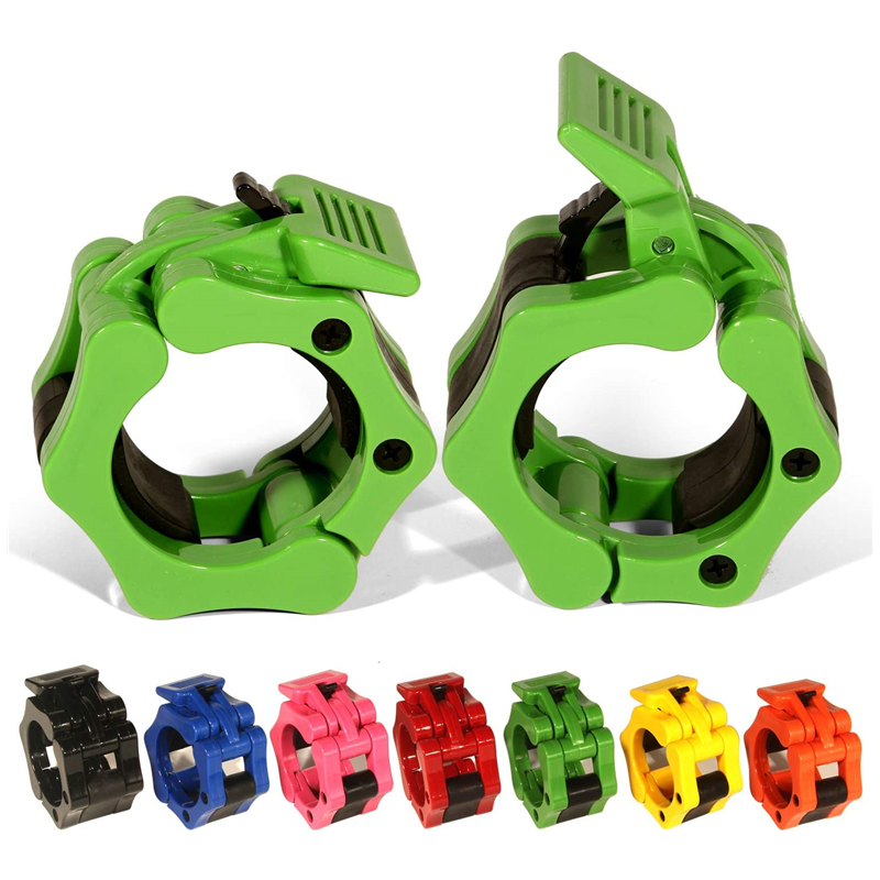 25/50mm Spinlock Barbell Collars Quick Release Barbell Clamps Olympic Weight Bar Clips for Weightlifting and Strength Training