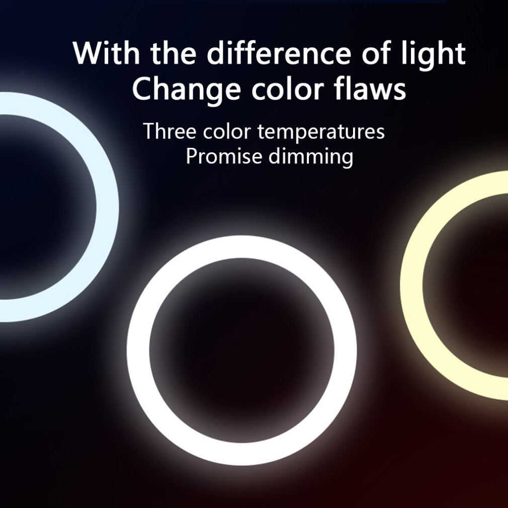 Telefone móvel anel vivo luz de preenchimento âncora beleza e iluminação artefato led luz piso suporte telescópico