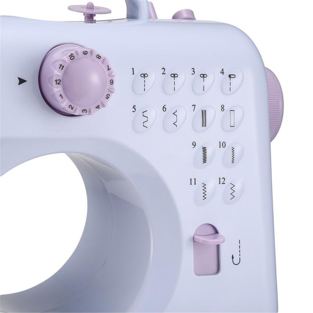 Household Electric Sewing Machine 12-Pin Electric Mini Portable Two-Wire Two-Speed DC Electric Pedal Sewing Machine